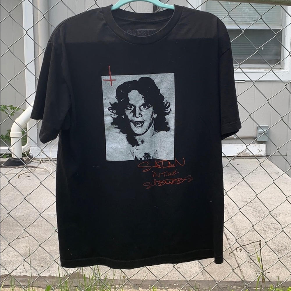 SUPERRRADICAL SATAN IN THE SUBURBS T-SHIRT